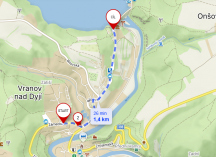 Penzion a camp Drops přehrada je 1,4km