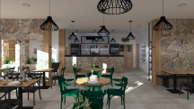 Autokemp na Krásném  nová restaurace