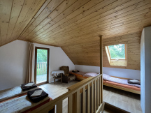 Camp Javořice - turistatek Chata pod Javořicí - ložnice v 1. patře.