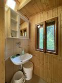 Camp Javořice - turistatek Chata pod Javořicí -koupelna na verandě.