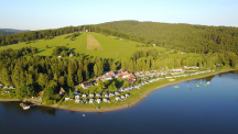 Camping Frymburk letecký pohled